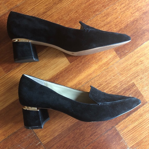 Enzo Angilolini black suede flats - Picture 1 of 7